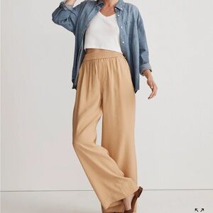 Madewell Carley wide leg pant in soft drape